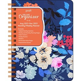 Posh: Deluxe Organizer 17-Month 2022-2023 Monthly/Weekly Hardcover Planner Calen: Brushed Blooms