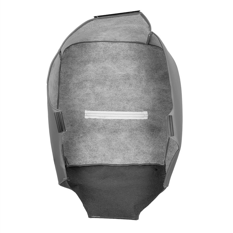 labwork Front Driver Side Bottom Gray Artificial Leather Seat Cover