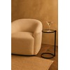 TEHOME Gold Glass Drink Table Metal Martini Round Small Drink
