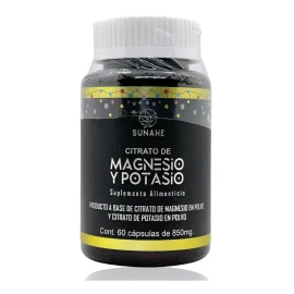 SUNAHE Citrato De Magnesio Y Potasio 60 Capsulas 850 Mg Sunahe.