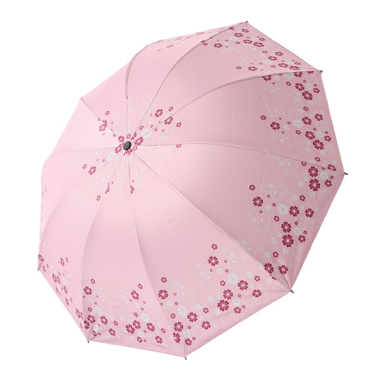 Folding Umbrella 10 Ribs Manual Opening Closing Dual Purpose UV