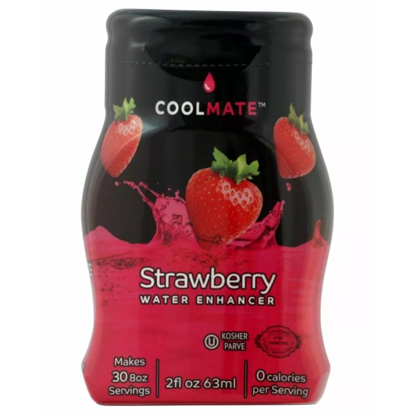 Coolmate Strawberry Flavor Water Enhancer Drink Mix, Kosher, 2 oz