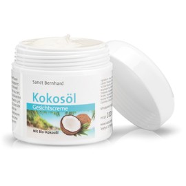 Sanct Bernhard Coconut Oil Face Cream Intensively Nourishing Moisturising Face Cream with Real Organic Coconut Oil, Content 100 ml