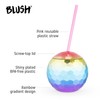 Blush 6286 Rainbow Disco Ball Tumbler, Multicolored