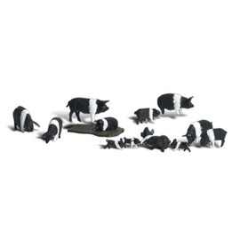 Hampshire Pigs HO Scale Woodland Scenics