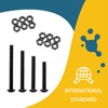 woshilaoDS 160-Piece Hex Socket Screws Nuts Set, M6 Screws Set,