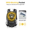CROSSGEAR 24L Hiking Backpack, Lightweight Foldable Packable Daypack with RFID
