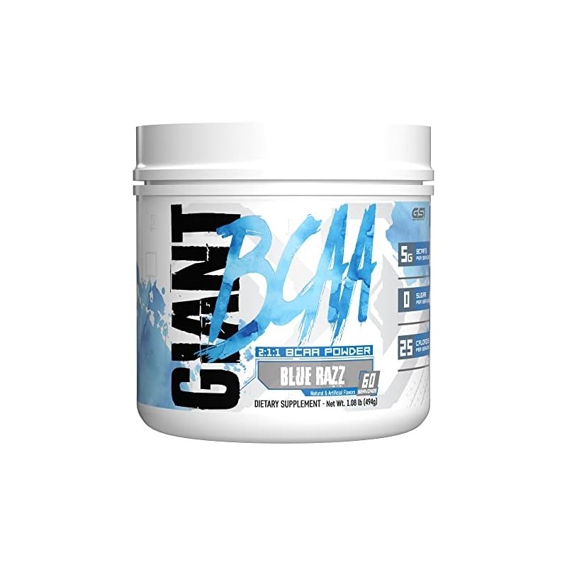 Giant Sports Performance Edge Series BCAA 60 Serving (Blue Raspberry,