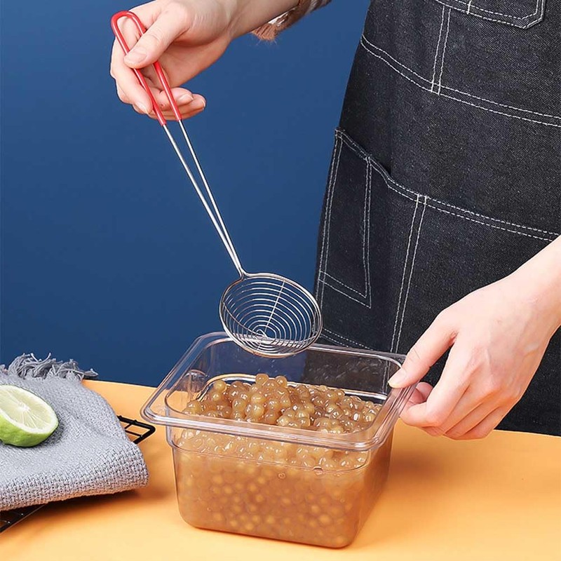 2 Pcs Hot Pot Strainer Spoon Stainless Steel Slotted Spoon