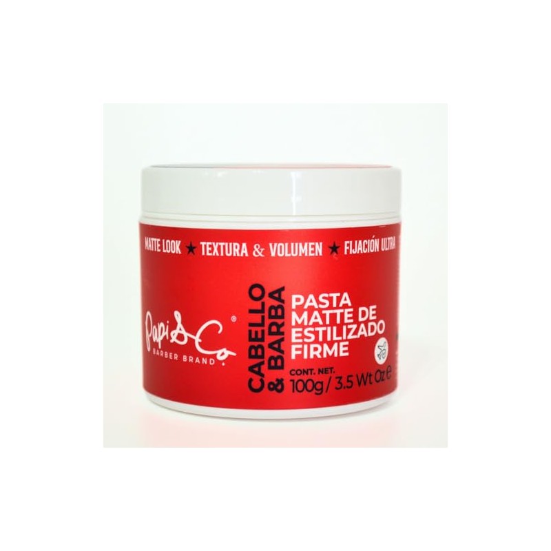 Papi & Co Strong Mud Cabello y Barba, Pasta Matte