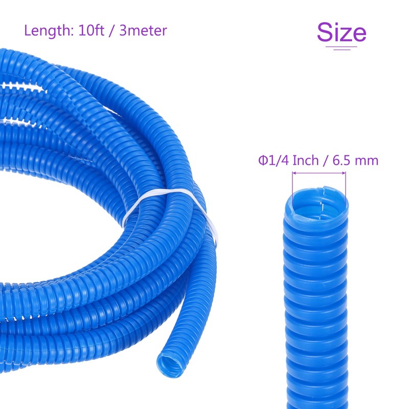 DMiotech 3meter Wire Loom Split Tubing 6.5mm, Cord Protectors from