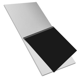 CKVIHAV 430 Stainless Steel Sheet Metal 6" x 12" x 1/8" (3.40MM) Inch Metal Plates for Magnetic Mount Board Wall 10GA 430 Stainless Steel Shim Stock Plates Metal Sheets for Crafting, Kitchen, Office