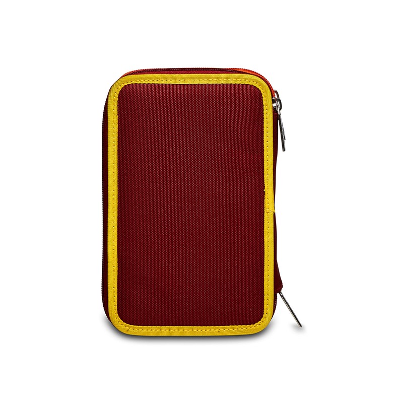 Seven S.P.A. A.S. Roma Calcio 3 Zip Case Yellow Red
