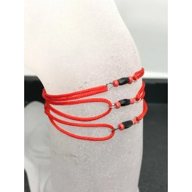 Trendy Style 3 Baby Kids Size Azabache Red Bracelets Against Evil Eye Religious Jewelry