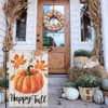 Happy Fall Garden Flag 12×18 Inch Double Sided Vertical Thanksgiving