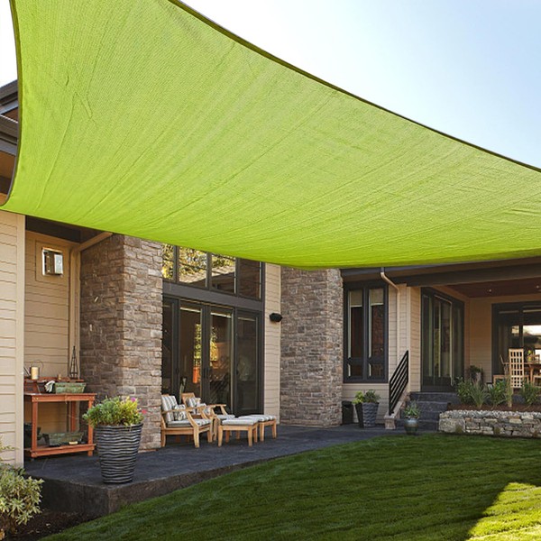 LOVE STORY 10' x 13' Rectangle Lemon Green Sun Shade