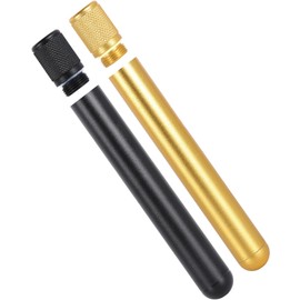 SafeDelux Premium Metal Airtight Tube – King Size Paper Storage Container, Waterproof Pocket Case, Travel Organizer & Airtight Aluminum Storage Solution (Black&Gold)