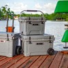 Hogg 35 qt Rotomolded Cooler, Hard Cooler with Wheels and