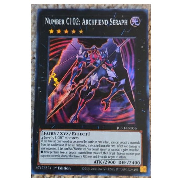 Justice Hunters - Number C102: Archfiend Seraph - JUSH-EN056 -