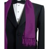 CJ Apparel Purple Men's Nepalese Solid Colour Design Fashion Scarf