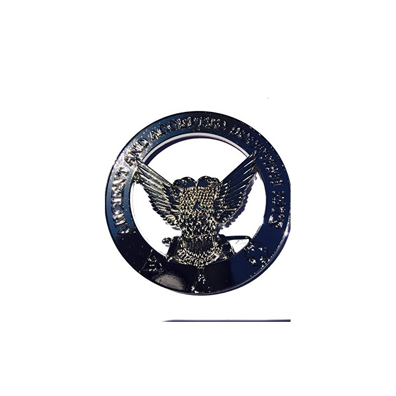 Masonic Metal Chrome 32nd Degree wings up auto Car decorative