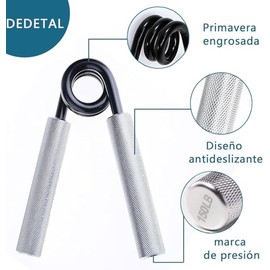 5Pcs Fortalecedor de Agarre de Mano, Hand Grip Entrenador de Antebrazo, Pinzas para Entrenamiento de Manos 50/100/150/200/ 250 lbs para El Hogar, Gimn