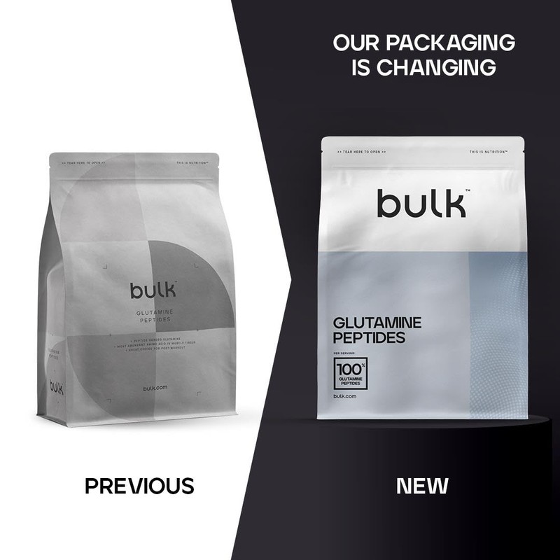Bulk Glutamine Peptides Powder, 500 g, 166 Servings, Packaging May