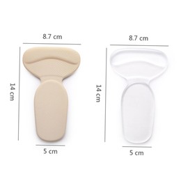 Ipetboom 5 Pairs Transparent Heel Grips Thickening Heel Protector Cushions for Men Women Durable PU for Comfort Prevention