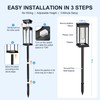 Upgraded Square Solar Pathway Lights Outdoor 8 Pack, IP65 Waterproof,