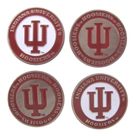 Waggle Pro Shop Indiana Hoosiers Double Sided IU Golf Ball Marker (Set of 4)