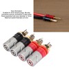 Amplifier Binding Post Soldering Free Pure Red Copper Rhodium Plated
