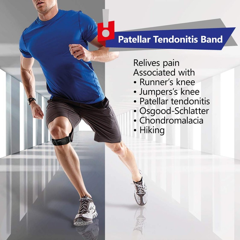 Patella Knee Bandage - Adjustable Knee Strap for Runner's Knee