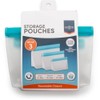 Globite Zip Lock Storage Bags 3pk, White