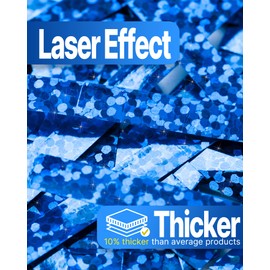 PartyWoo Blue Ribbon, 600 Yards Curling Ribbon for Balloons, Iridescent Crimped Ribbon, Shiny Curling Ribbon for Craft, Ribbon for Gift Wrapping, Wedding, Florist Flower (6 Rolls, 100 Yards/Roll)