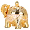 Elephant Shaped Incense Burner Aromatherapy Ornament for Living Room Entryway
