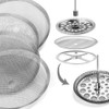 ACKLLR 4 Pack French Press Replacement Filter Screen,Reusable Stainless Steel