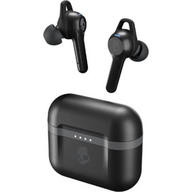 Skullcandy Indy Evo Black In-Ear Audio, Bluetooth Wireless Earbuds - Supreme Sound, 30 Hours Charging, Tile Technology