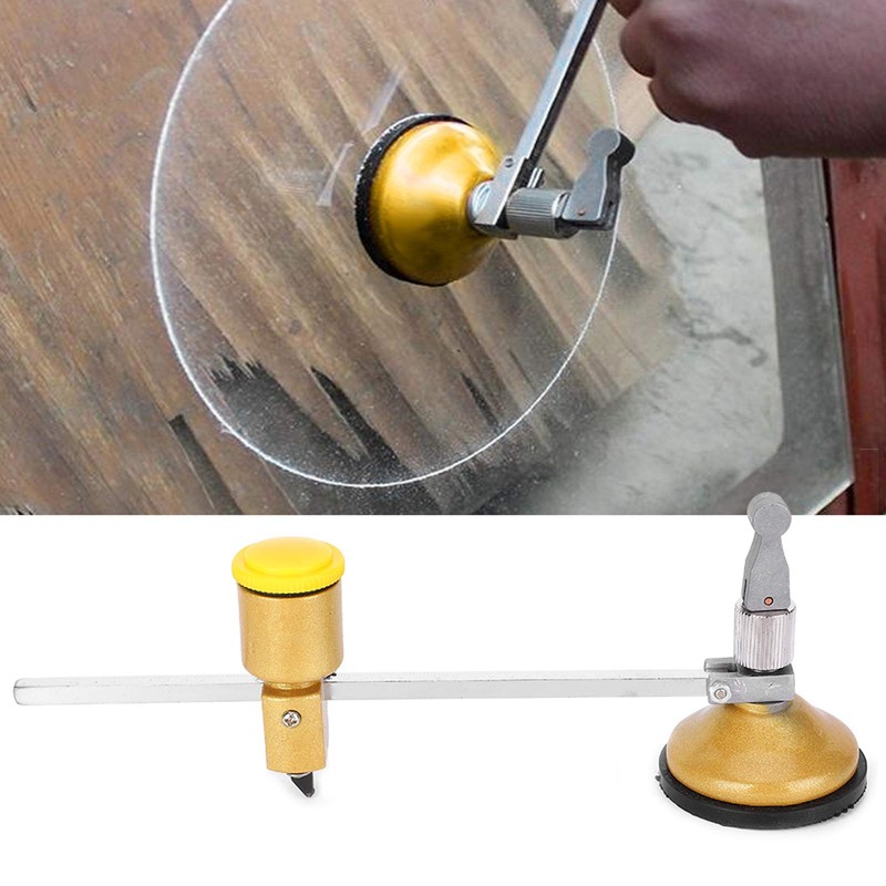 Round Glass Cutter, Rotating Glass Circle Cutter, Adjustable Round Cutting