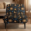 Xorudoydet Star Moon Pattern Armless Chair Cover, Wear-Resisting Soft Slipcovers