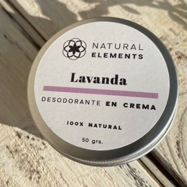 Natural elements, Desodorante en crema lavanda & geranio