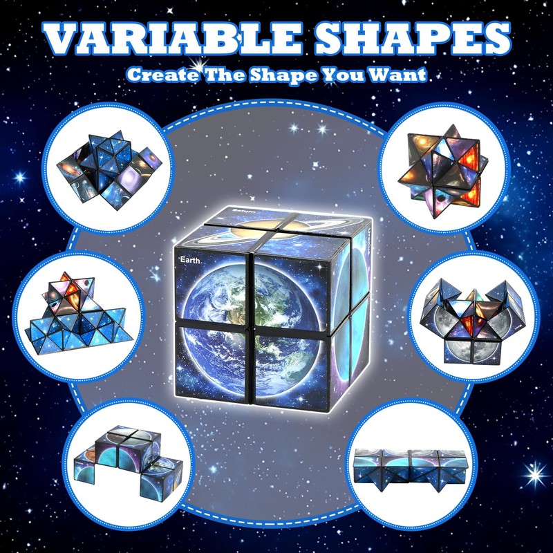 Star Cube Magic Cube, Infinity Cube, Anti-Stress Cube IQ Puzzle,