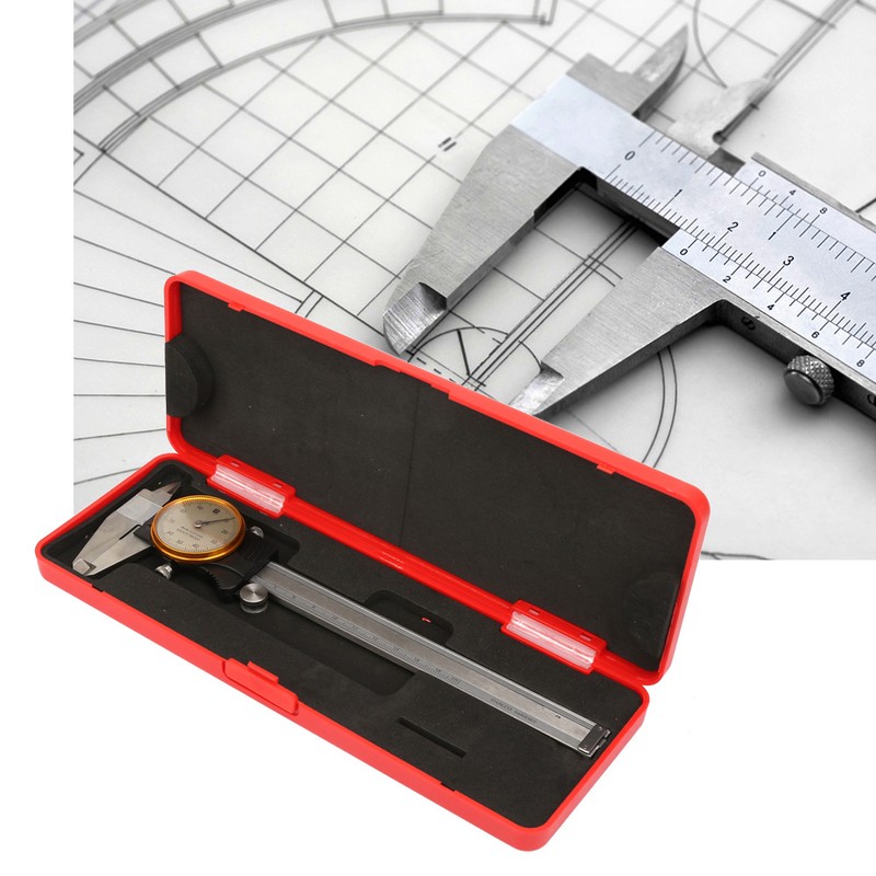 Dual Direction Shock Proof Vernier Caliper with Gauge 0~150mm 0.01mm