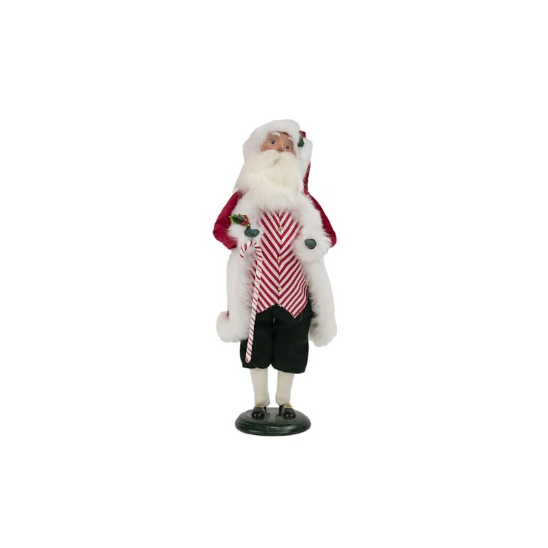 Byers' Choice Peppermint Santa Caroler 3241 from The Santa Collection