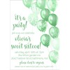 Lime Green Sweet 16 Invitations With Envelopes