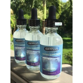 Unbranded 3 OXYPLUS Oxygen + Liquid Drops 2oz Dropper Cell Stabilized Oxygen Energy Health