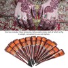 12PCS Temporary Tattoo Paste Cones Brown India Hand Painting Drawing