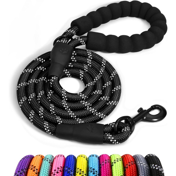 Dog Lead with Soft Padded Handle, 1.5m Reflective Dog Lead
