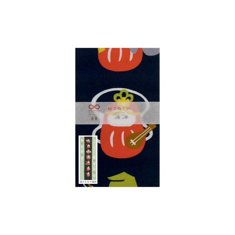 Tenugui, Lucky Daruma Seven Lucky God