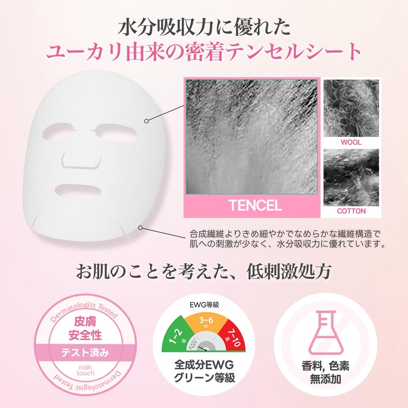 Milk Touch Pink Glutathione Daily Special Mask, Face Pack, Face