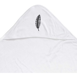 Azeeda 'Feather' Baby Hooded Towel (HT00035083)